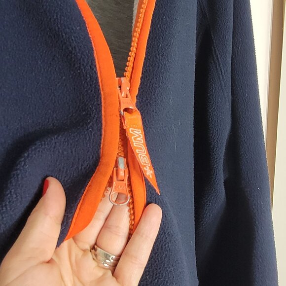 BUM Men's Navy Blue Vintage Full Zip Sports Softshell 90s Reissue Jacket Size 48 - Picture 5 of 14